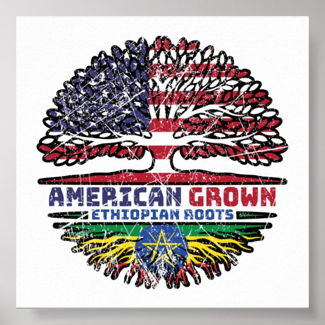 Poster Etiópia Estados Unidos da América, Estados Unidos, (Frente)