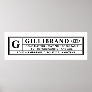 Poster Etiqueta de Aviso da Gillibrary