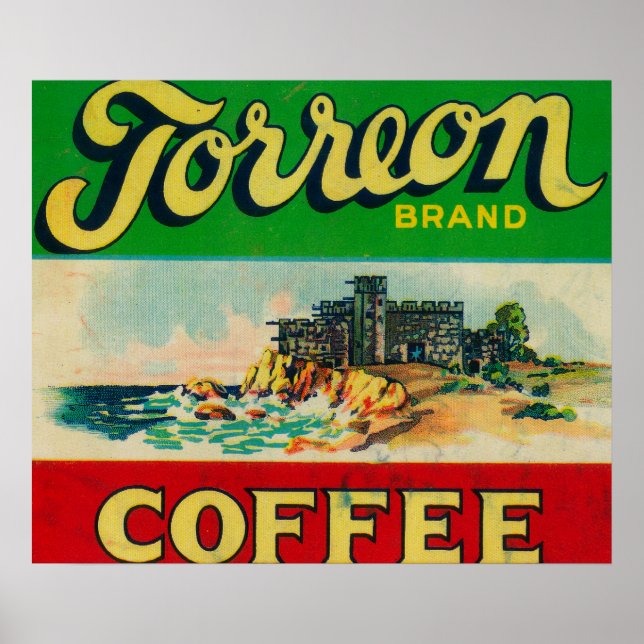 Poster Etiqueta de Café Torreon (Frente)