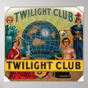 Póster Etiqueta de Cigarro Clube