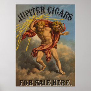 Poster Etiqueta do cigarro, 1868.