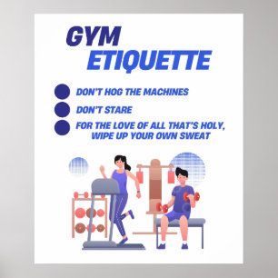 Poster Etiqueta Gym