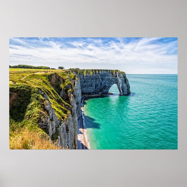 Poster Etretat cliffs, Normandia (Frente)