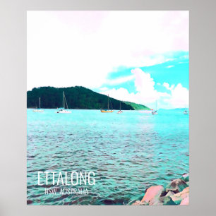 Poster Ettalong Central Costa NSW Austrália