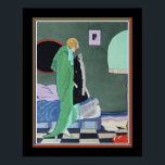 Poster Ettore Tito Pochoir Art Deco<br><div class="desc">Ettore Tito,  Art Deco,  Impressão- Um dos Quatres Proverbes Par Tito "Mão no Bolso"</div>