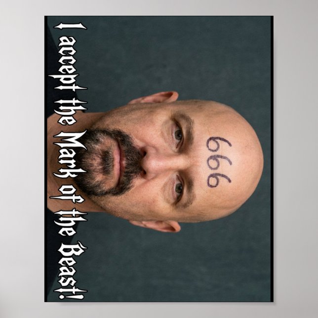 Poster Eu Aceito a Marca (Frente)