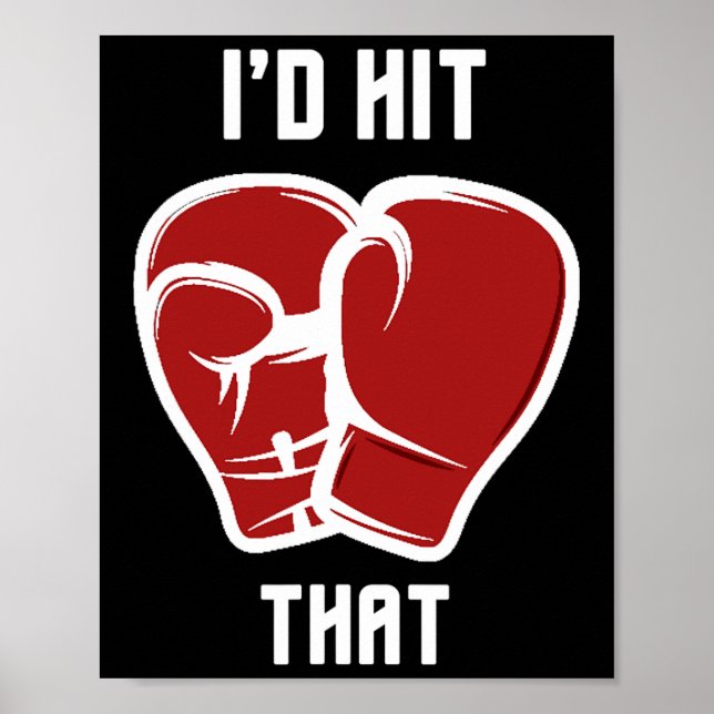 Poster Eu Acertaria Aquela Engraçada BoxeKickboxing  (Frente)