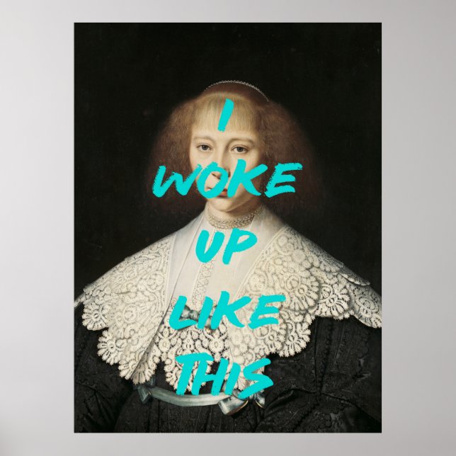 Poster Eu Acordei Assim (Frente)