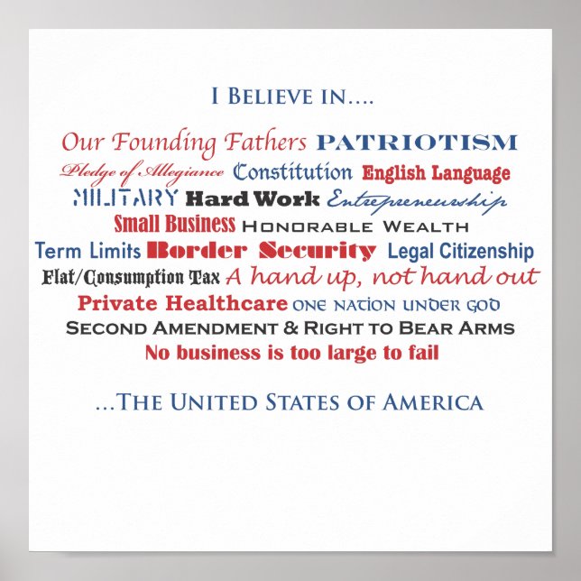 Poster Eu acredito (Frente)