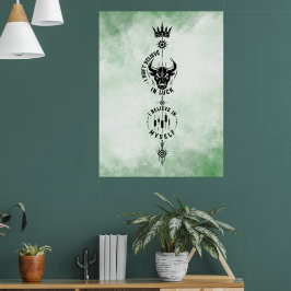 Poster Eu Acredito em Mim Mesmo Símbolo Trader Aquarela V