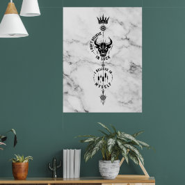 Poster Eu Acredito em Mim Símbolo Clássico do Trader em M