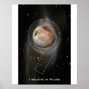 Poster Eu acredito em Pluto