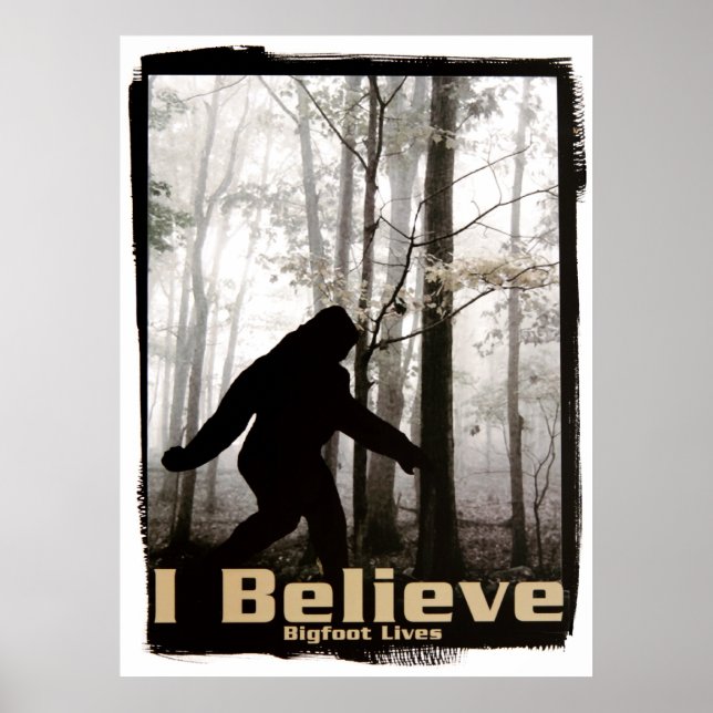 Poster Eu Acredito Em Vidas De Pé Grande (Frente)
