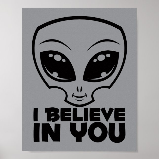 Poster Eu Acredito Em Você, Alien da Linha Negra (Frente)
