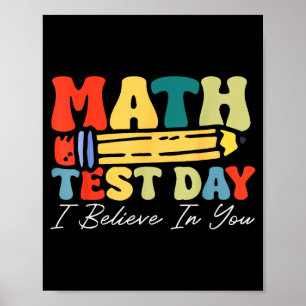 Poster Eu Acredito Em Você Motivação Para o Dia do Teste