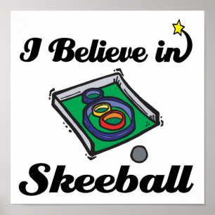 Póster eu acredito no skeball