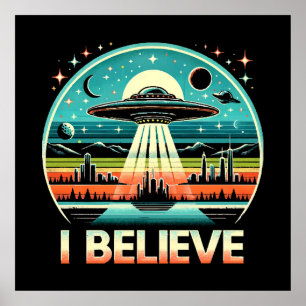 Poster Eu acredito - OVNI