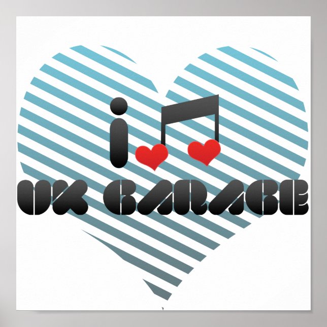 Póster Eu Adoro A Garagem Britânica (Frente)