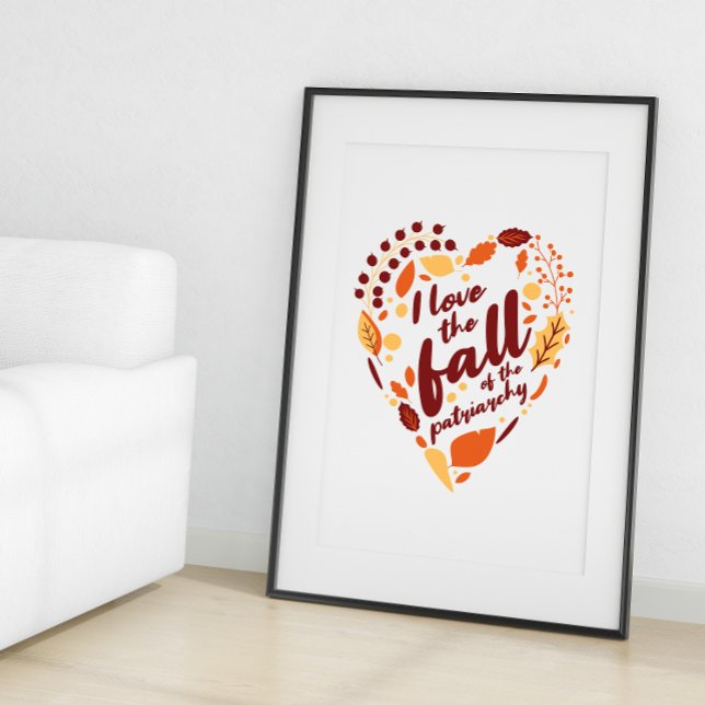 Poster Eu adoro a queda do Patriarcado Sazonal Cute (Criador carregado)