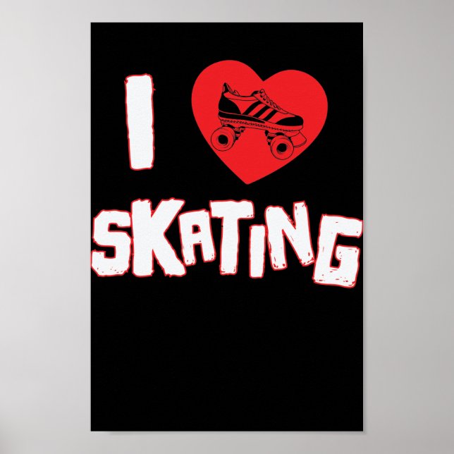Poster Eu adoro andar de skate (Frente)