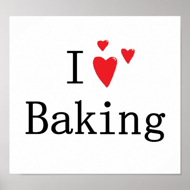 Póster Eu Adoro Baking (Frente)