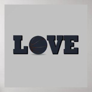 Poster eu adoro basquete