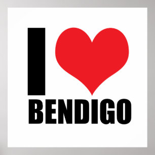 Poster Eu adoro Bendigo