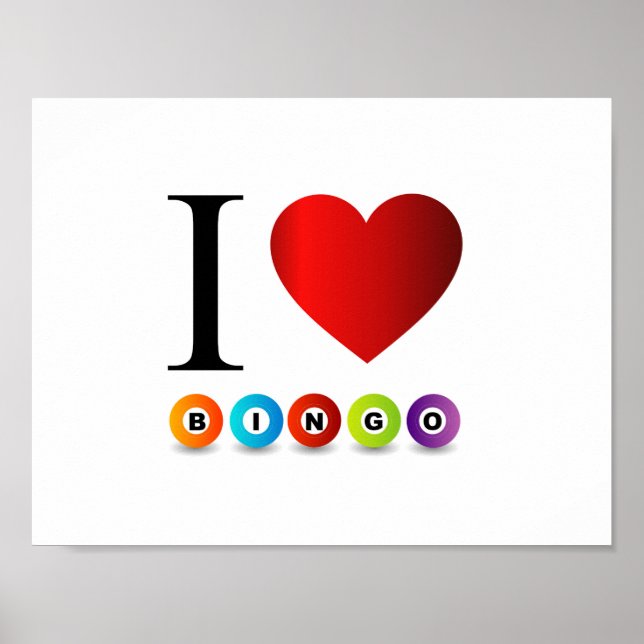 Póster Eu adoro bingo (Frente)