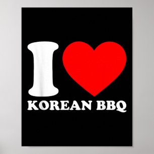 Poster Eu adoro Churrasco coreano