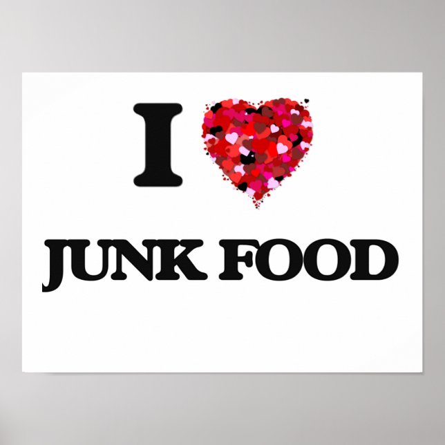 Póster Eu Adoro Comida de Lixo (Frente)