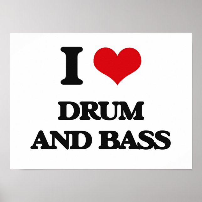 Póster Eu adoro DRUM E BASS (Frente)