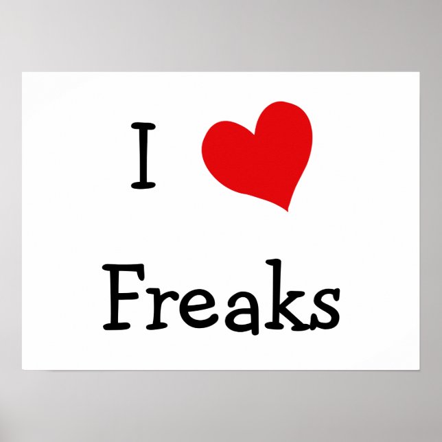 Poster Eu Adoro Freaks (Frente)