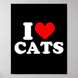 Poster Eu Adoro Gatos - Eu Adoro Gatos Eu Amo Gatos