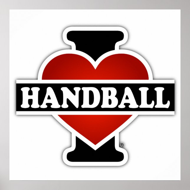 Póster Eu Adoro Handball (Frente)
