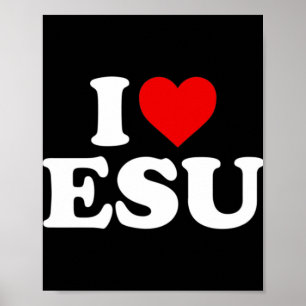 Poster Eu adoro Jesus - Camiseta CardíacaPossui um coraçã