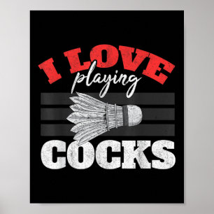 Poster Eu Adoro Jogar Um Pássaro De Vaivém