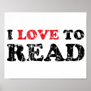 Póster Eu Adoro Ler Distante