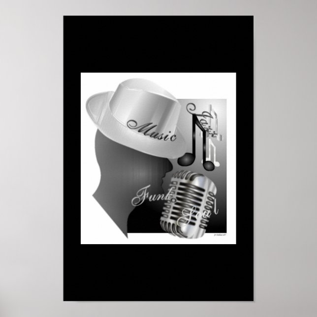 Póster Eu adoro música (Frente)