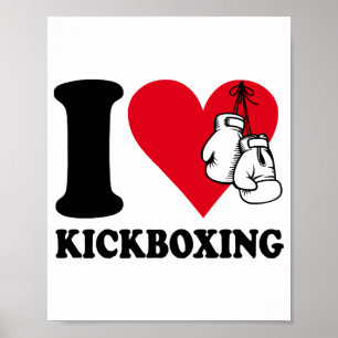 Poster Eu adoro o kickboxe