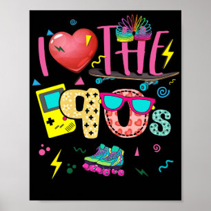 Poster Eu adoro o retrato 90er da Festa 90er