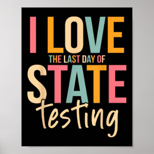 Poster Eu Adoro O Último Dia De Estadual Testando Profess
