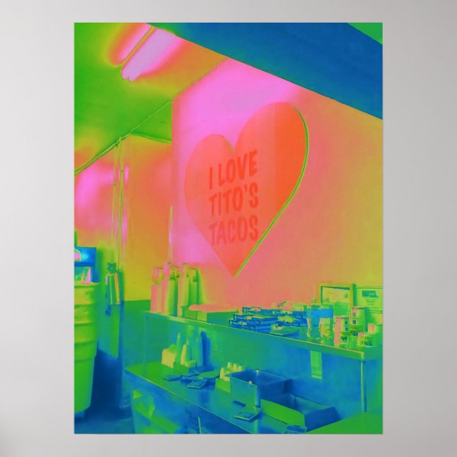Poster Eu adoro os Tacos Ken Gage Fotografia de Tito (Frente)