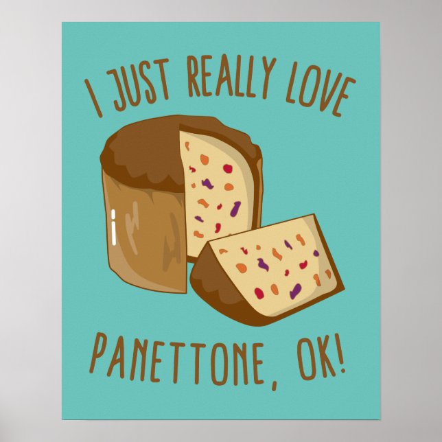 Poster Eu Adoro Panettone, Ok! (Frente)