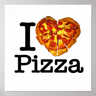 Poster Eu Adoro Pizza
