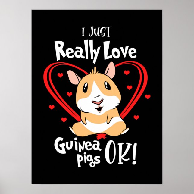 Poster Eu Adoro Porcos De Guiné (Frente)