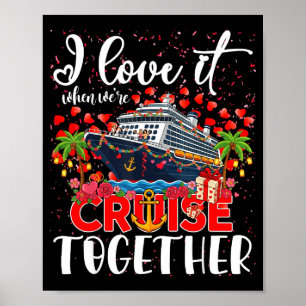 Poster Eu Adoro Quando Estamos Cruzeiros Juntos Casal de