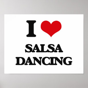 Póster Eu adoro Salsa Dancing