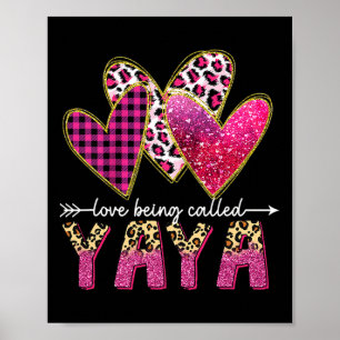 Poster Eu Adoro Ser Chamada Yaya Avó Namorados Mães