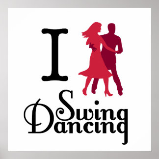 Póster Eu Adoro Swing Dancing