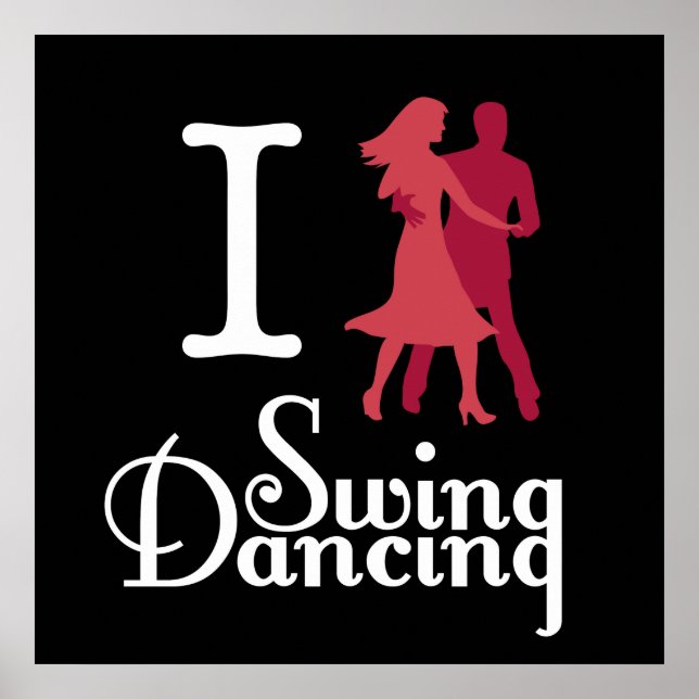 Póster Eu Adoro Swing Dancing (Frente)